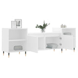 TV Cabinet White 160x35x55 cm Engineered Wood 831332