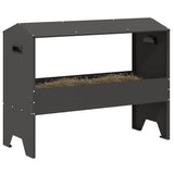 Livestock Feeding Trough Black 79 x 35 x 62 cm 874627