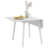 Solid Wood Folding Dining Table, Drop Leaf Table for 2-4 People, Rectangle Kitchen Table for Small T3398P342218