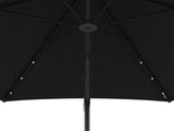 3 Solar LED Cantilever Parasol - Black T3398P319943