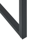 5 Piece Garden Bar Set Black Powder-coated Steel 3283751