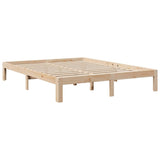 Bookcase Bed without Mattress 140x200 cm Solid Wood Pine 3324382