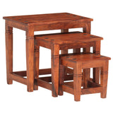 Nesting Tables 3 pcs Solid Acacia Wood 286263