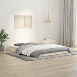 Bed Frame without Mattress White 140x200 cm Solid Wood Pine 823445