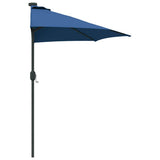Garden Parasol 294 x 150 x 224 cm Polyester and Steel Azurblau 42003274