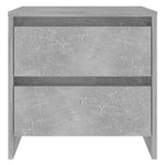 Bedside Cabinets 2 pcs Concrete Grey 45x34.5x44.5 cm Engineered Wood 809854