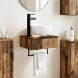 Wall-Mounted Wash Basin Old Wood 40 x 35 x 39 cm 890176