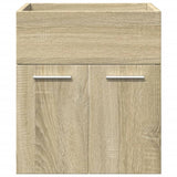 3 Piece Bathroom Furniture Set Sonoma Oak Engineered Wood 3324992