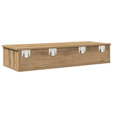 Wall Shelf with Drawers Artisian Oak 100x37.5x19 cm Engineered Wood 859967