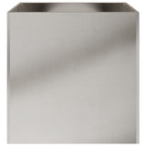 ZNTS Planter Silver 42x40x39 cm Stainless Steel 841555