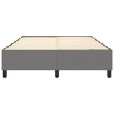 Box Spring Bed Frame Dark Grey Double Fabric 3121200