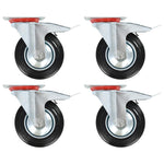ZNTS Swivel Casters with Double Brakes 4 pcs 160 mm 143452