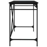 Desk Black 100x50x75 cm Engineered Wood and Iron 826719