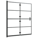 ZNTS Folding Shower Enclosure ESG 120x140 cm Black 150745