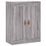 Wall Mounted Cabinet Grey Sonoma 69.5x34x90 cm Engineered Wood 830362