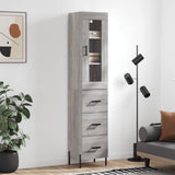 Highboard Grey Sonoma 34,5x34x180 cm Engineered Wood 3199247