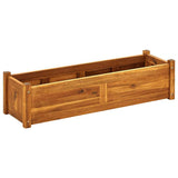Garden Raised Bed Acacia Wood 100x30x25 cm 42566