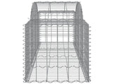Arched Gabion Baskets 11 pcs 200x50x60/80 cm Galvanised Iron 3146287
