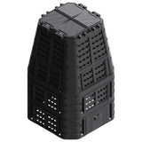 Garden Composter Black 93.3x93.3x146 cm 1000 L 146278