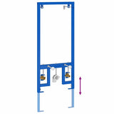 Bathroom Wall Support Height Adjustable Blue 50 x 3 x 112 cm 4106573
