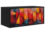 Wall-mounted TV Cabinet HEESCH 69 x 33 x 40 cm Black Oak 8007128