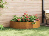 Planter Rusty 120 x 60 x 35 cm Weathering Steel 883688