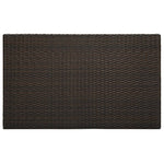 Garden Bar Table Brown 100x60.5x110.5 cm Poly Rattan 45873