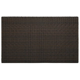 Garden Bar Table Brown 100x60.5x110.5 cm Poly Rattan 45873