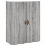 Highboard Grey Sonoma 69.5x34x180 cm Engineered Wood 3195881