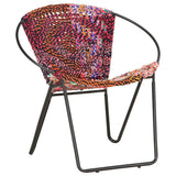 Circle Chair Multicolours Chindi Fabric 286609
