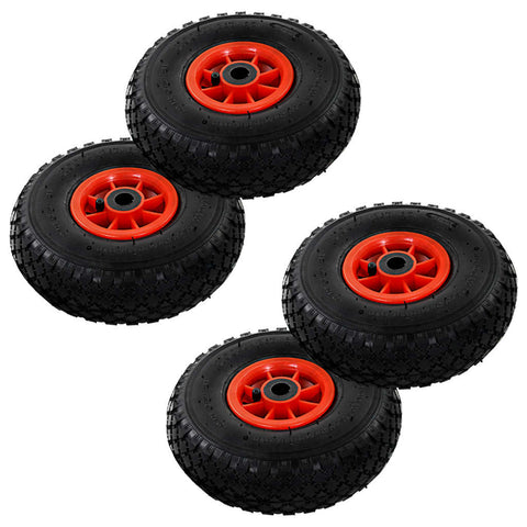 ZNTS Sack Truck Wheels 4 pcs Rubber 3.00-4 142970