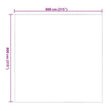 Clear Tarpaulin with Eyelets 8x8 m PVC 4018621