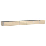 Planter Ivory 580 x 100 x 45 cm Galvanised Steel 42018123