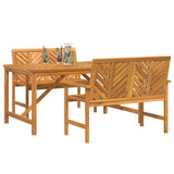 Garden Dining Set 3 pcs Brown Solid Acacia Wood 3154111
