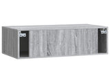 Wall-Mounted TV Cabinet Grey Sonoma 78.5 x 41 x 30 cm 898181