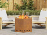 Smokeless Fire Pit Brown 48 x 48 x 51 cm Weathering Steel 858983
