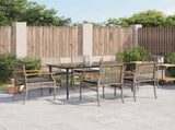 Garden Dining Set Grey, Black 3213614