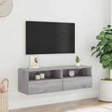 TV Wall Cabinet Grey Sonoma 100x30x30 cm Engineered Wood 836892