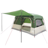 Family Tent with Roof Green 320 x 210 x 180 cm Polyester 42028489