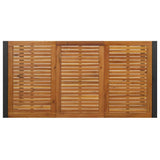 Garden Dining Set 7 pcs Black and Brown Poly Rattan 3365481