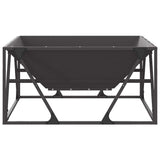 Fire Pit Black 80 x 80 x 40 cm Steel 858994
