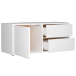 TV Cabinet White 80x34x36 cm Engineered Wood 801850
