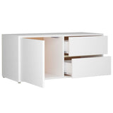 TV Cabinet White 80x34x36 cm Engineered Wood 801850