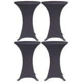 Stretch Table Cover 4 pcs 80 cm Anthracite 279086