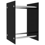 Firewood Rack Black 40x35x60 cm Glass 282829