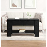 Coffee Table Black oak 101 x 49 x 52 cm Engineered wood 862764
