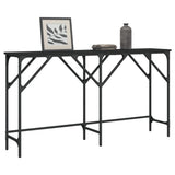 Console Table Black 140x29x75 cm Engineered Wood 837757