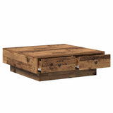 Coffee Table Old Wood 90 x 90 x 28 cm Engineered Wood 868802