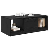 Coffee Table Black Oak 102 x 50 x 36cm Engineered Wood 880521