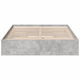 Bed Frame with Drawers without Mattress Concrete Grey 140x190 cm 3280688